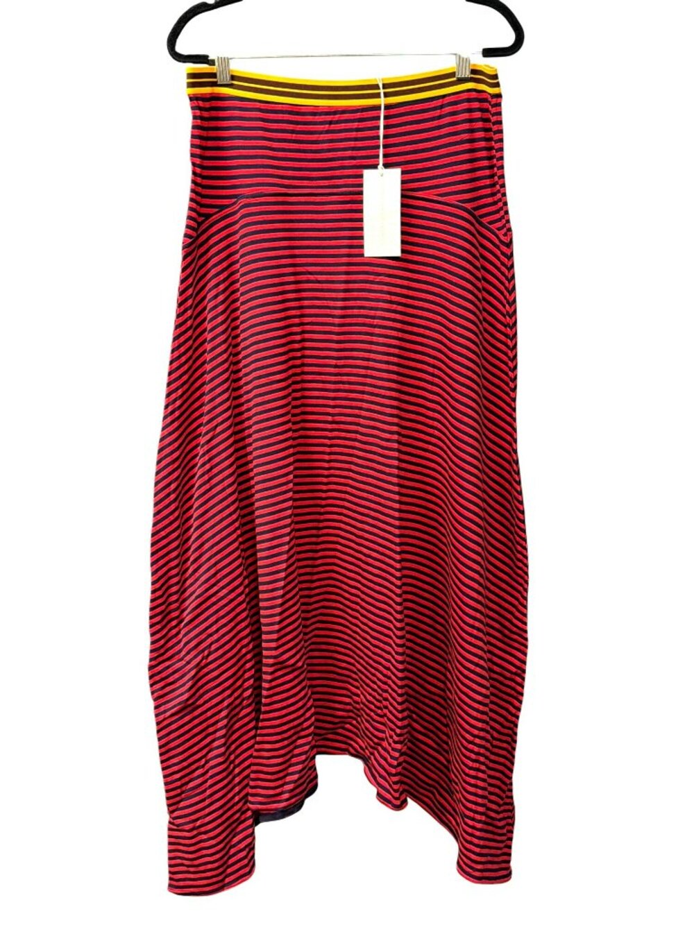 Stella McCartney Striped Asymmetrical Maxi Skirt M/L New